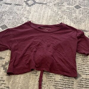 Aeropostale Maroon Women's Crop Top